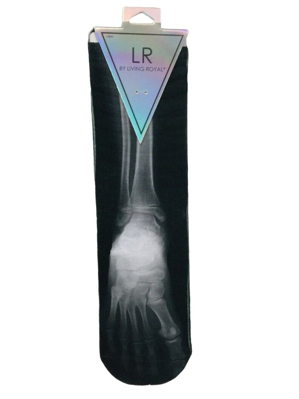 X-ray Skeleton Foot Bones Men's Crew Socks Made in USA OSFM